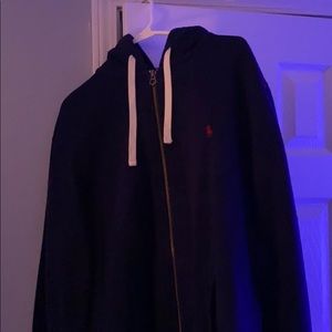 Ralph Lauren Polo navy zip up hoodie